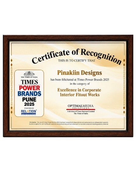 Times Power Brands 2025, Excellence in Corporate Interior Fitout Works