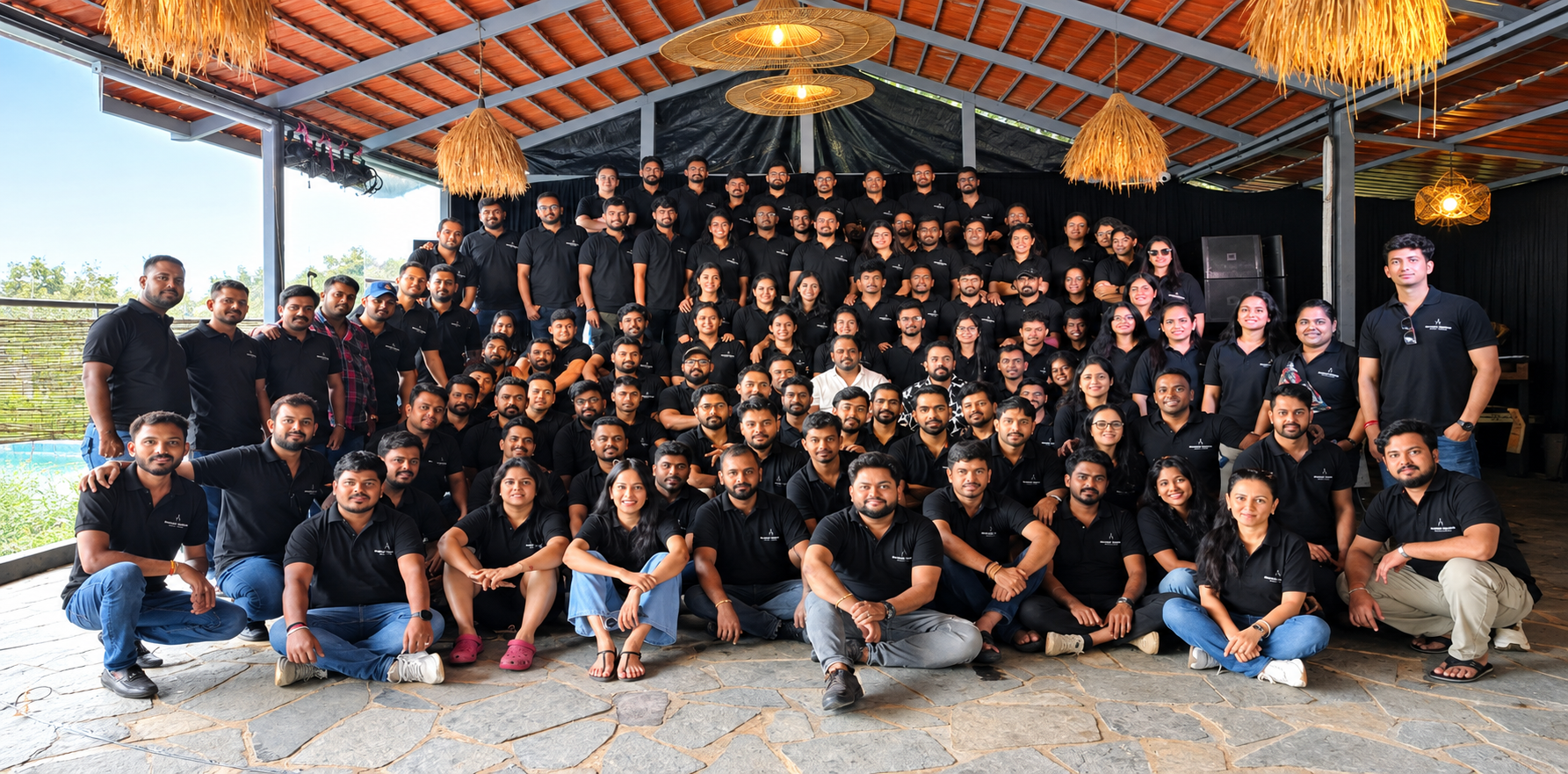 The Pinakiin Designs team together at an offsite