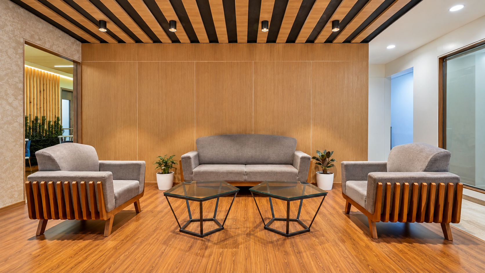 Composed executive setting with restrained detailing