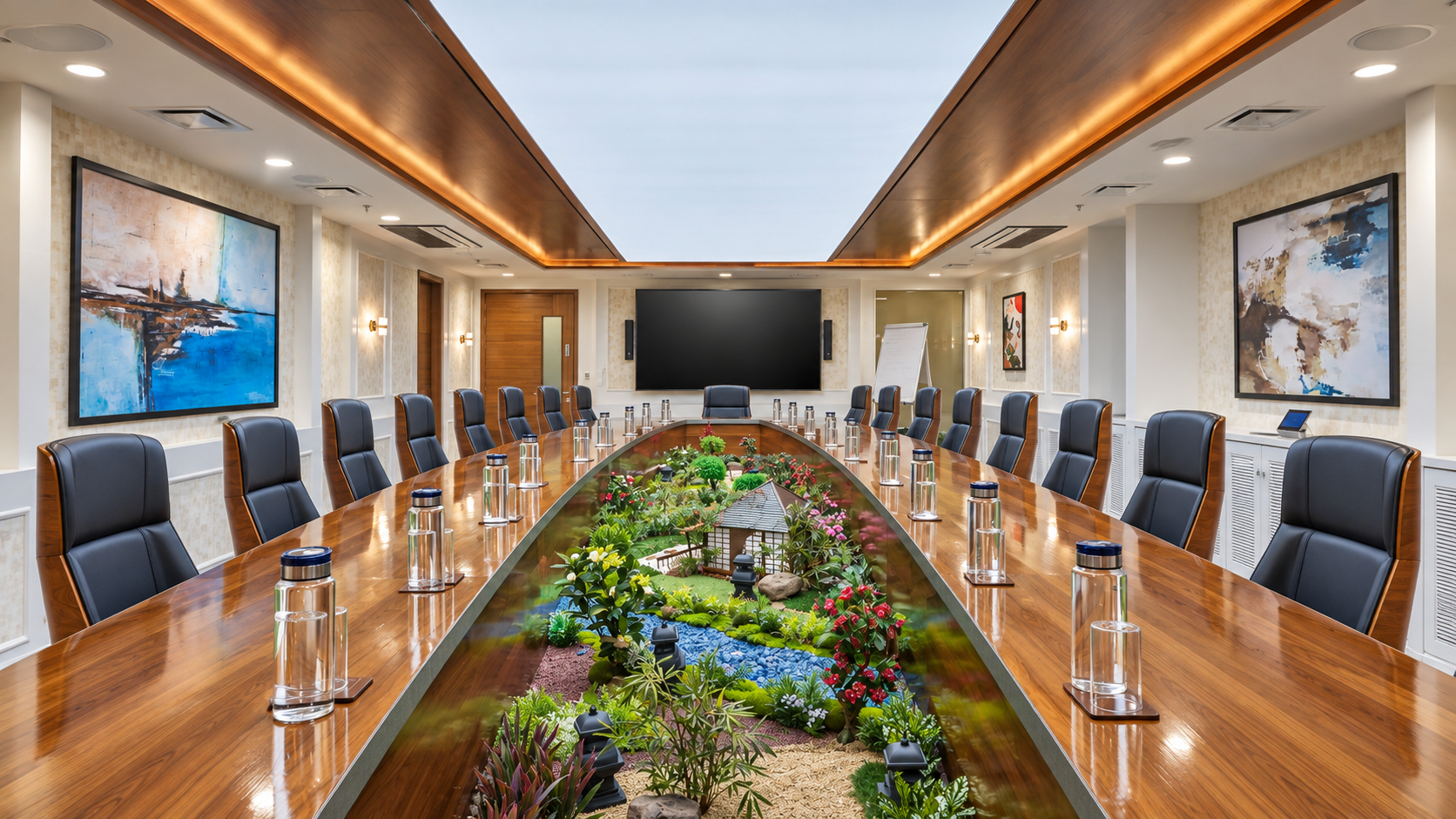 Completed executive workplace for Fujitsu