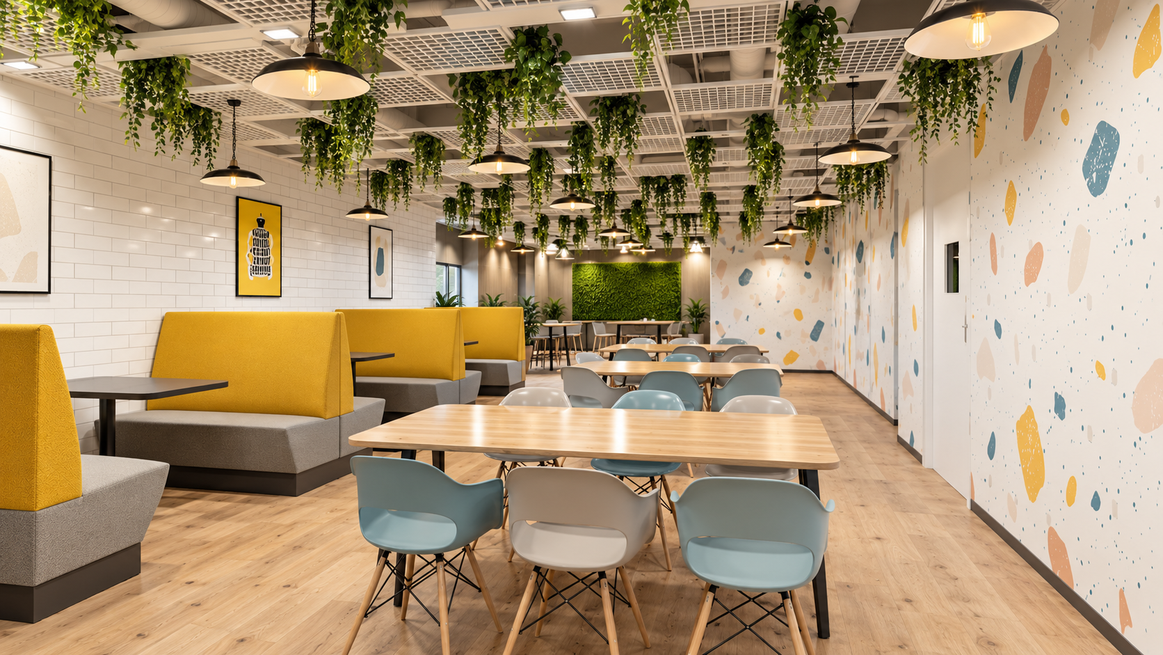 Confidential digital lending technology company workplace interior