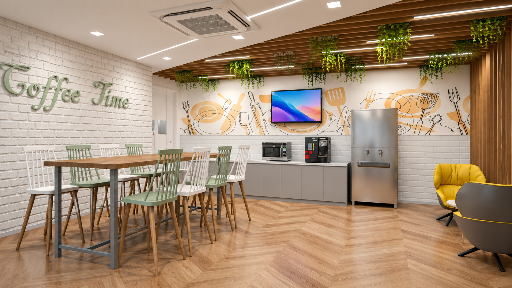 Confidential digital lending technology company workplace interior