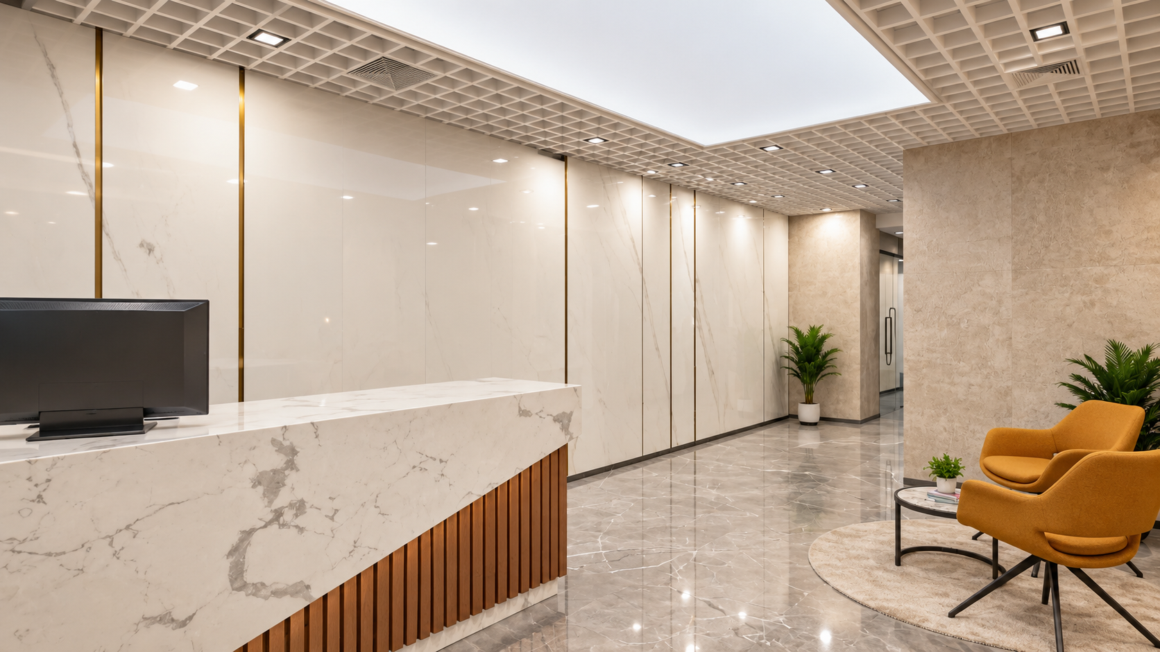 Confidential digital lending technology company workplace interior