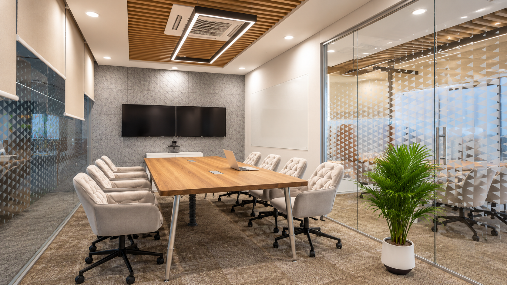 Confidential digital lending technology company workplace interior