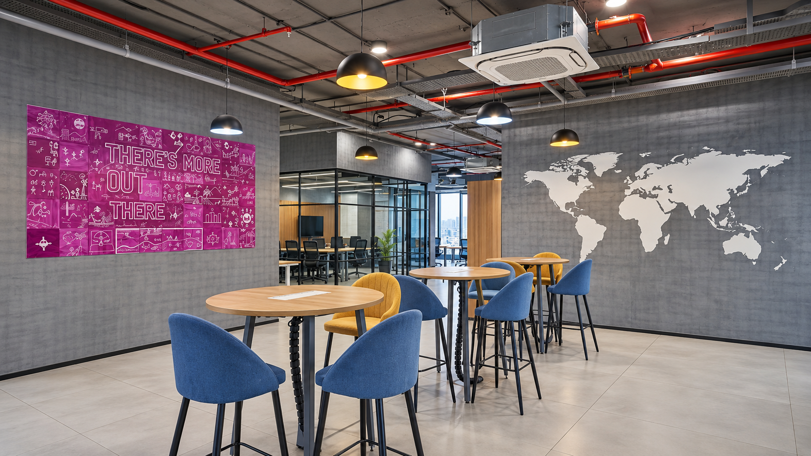 Warm, darker finishes balancing the natural light at Thinkbridge